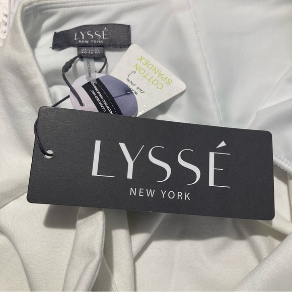 LYSSE SZ XL Alder Mesh Detail Crop Off White Comfort Leggings New With Tags - Picture 11 of 11